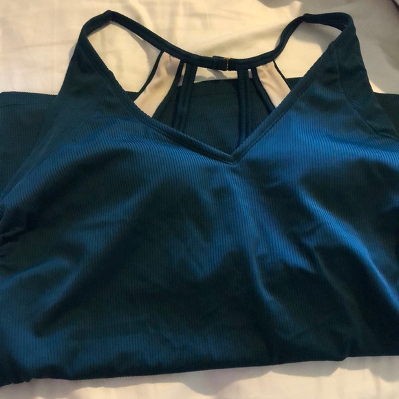 Dark green tankini swim top - Picture 3 of 3